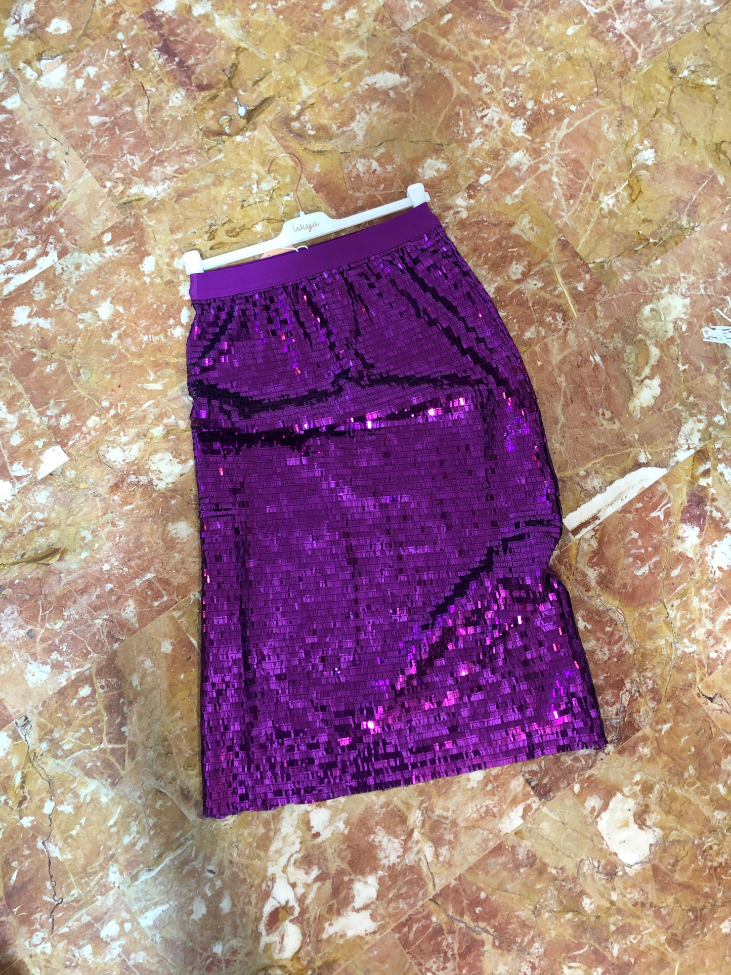 Gonna Paillettes Argento