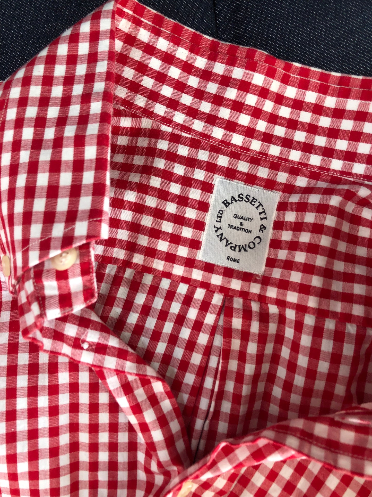 Camicia in vichy Bassetti Company 100% cotone