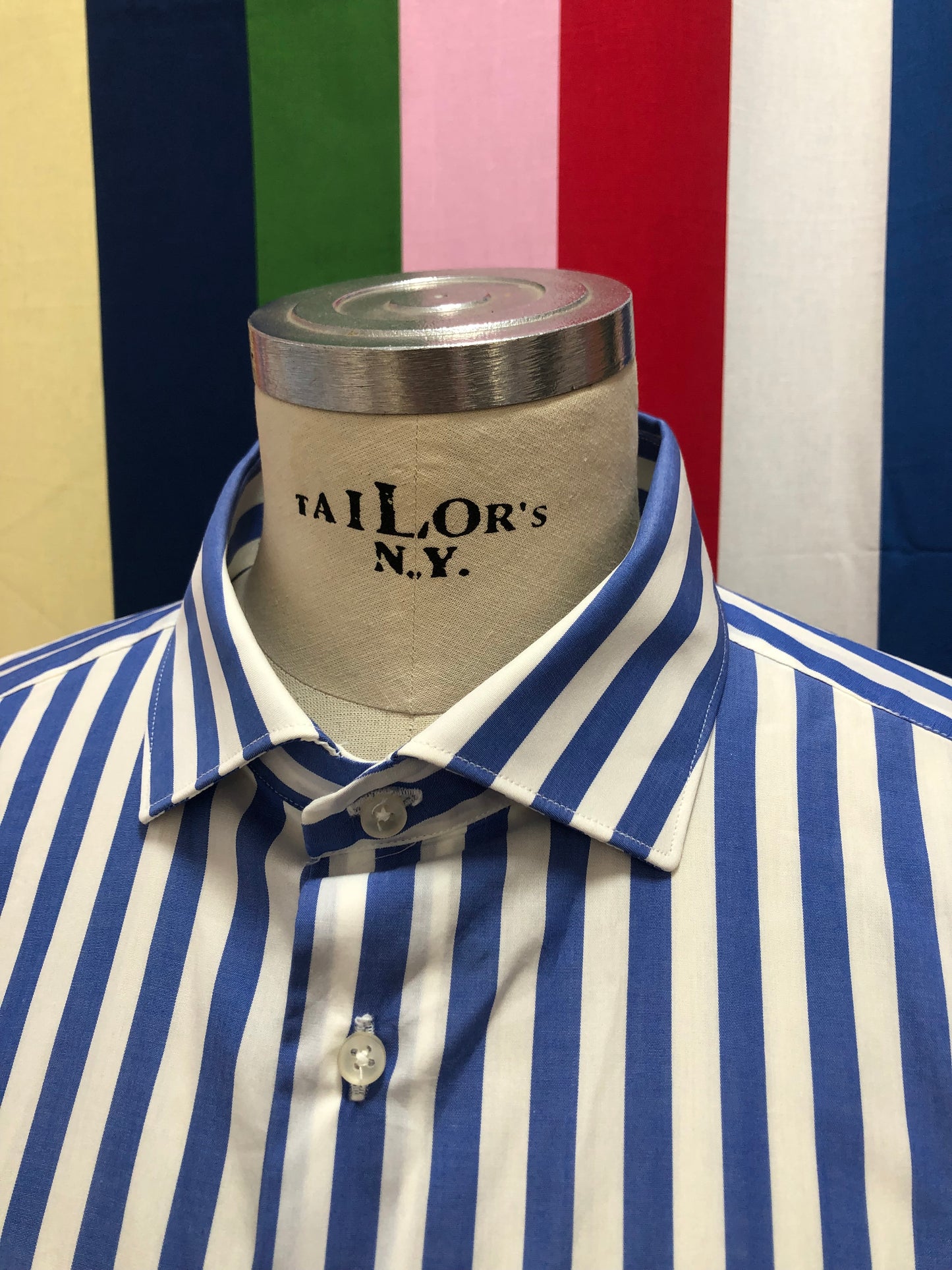 Camicia a righe sartoriale 100% cotone