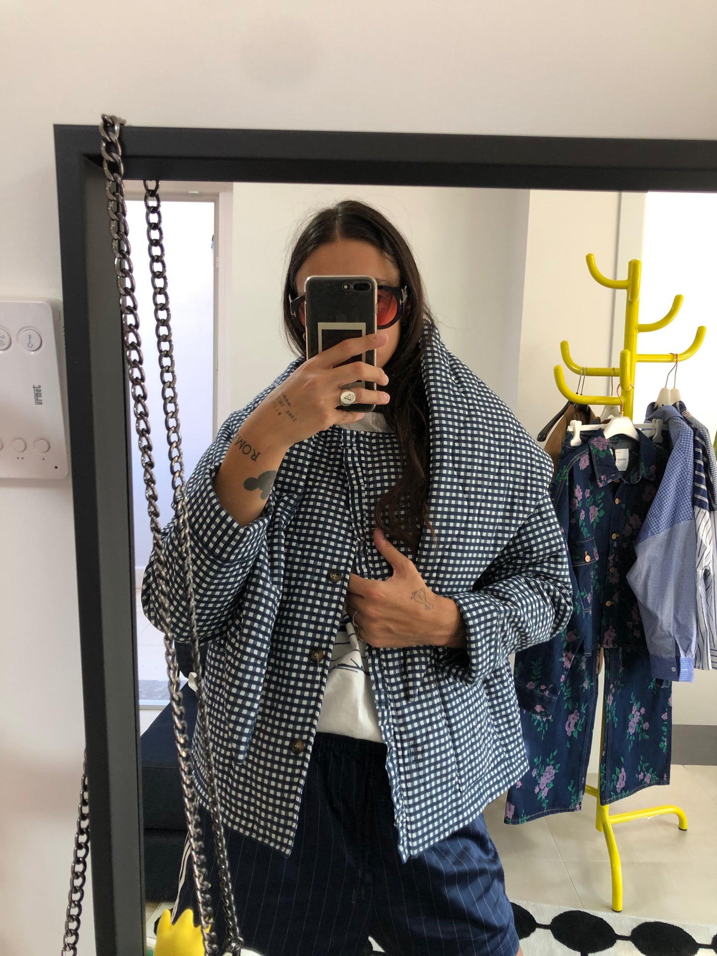 Giacca Trapuntata in Fantasia Vichy